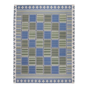 Early 21st Century Handmade Modern Kilim Rug 9'1 X 12'1