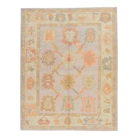 Modern Turkish Oushak Rug 5'5" x 6'10"