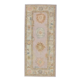 Modern Turkish Oushak Rug 3'1" x 6'9"