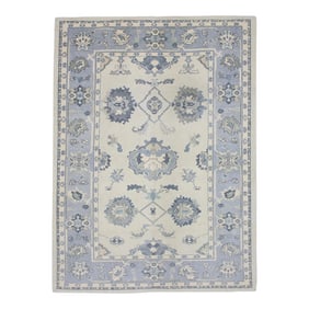 Modern Turkish Oushak Rug 6'4" x 8'8"