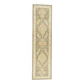 Modern Turkish Oushak Rug 2'7" x 10'1"
