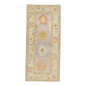 Modern Turkish Oushak Rug 3'1" x 6'9"