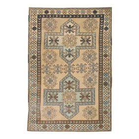 Vintage Turkish Rug 4'3" x 6'3"