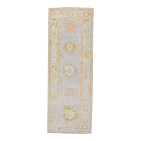 Modern Turkish Oushak Rug 3'3" x 8'1"