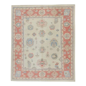 Early 21st Century Modern Turkish Oushak Rug 8'3" X 9'9"