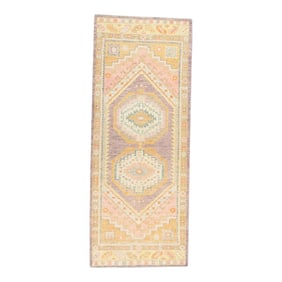 Modern Turkish Oushak Rug 3' x 7'8"