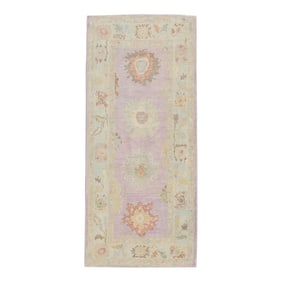 Modern Turkish Oushak Rug 3'1" x 6'10"