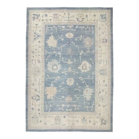 Modern Turkish Oushak Rug 10'4" x 14'3"