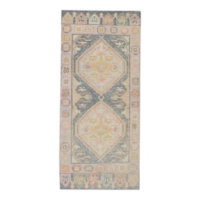 Modern Turkish Oushak Rug 3' x 6'7"