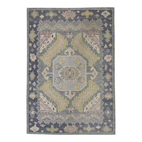 Modern Turkish Oushak Rug 5'1" x 7'6"