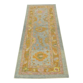 Modern Turkish Oushak Rug 2'11 x 8'3"
