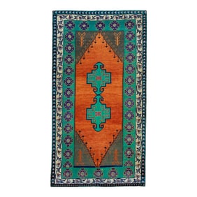 Vintage Turkish Rug 3'11" x 6'7"