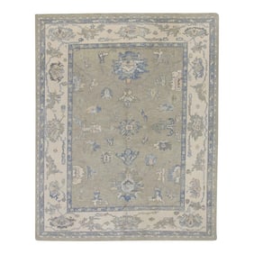 Modern Turkish Oushak Rug 7'9" x 10'1"