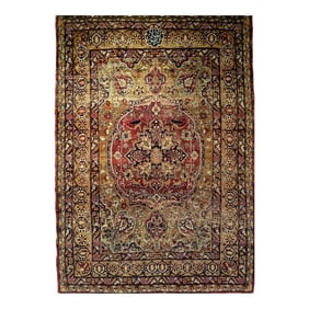 Late 19th Century Kerman Lavar Rug