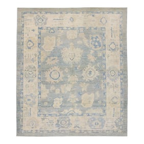 Modern Turkish Oushak Rug 8'9" x 10'2"