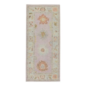 Modern Turkish Oushak Rug 3'3" x 7'1"