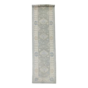 Modern Turkish Oushak Rug 4'9" x 19'