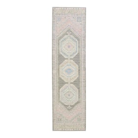 Modern Turkish Oushak Rug 3'1" x 11'1"