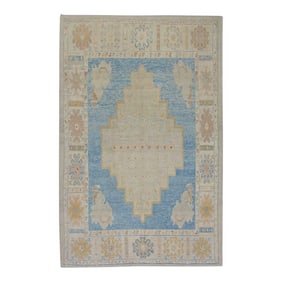 Modern Turkish Oushak Rug 6'2" x 9'1"