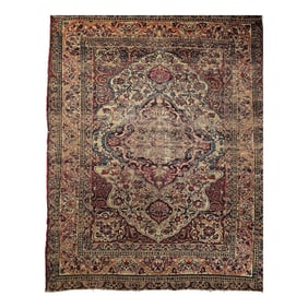 Late 19th Century Kerman Lavar Rug