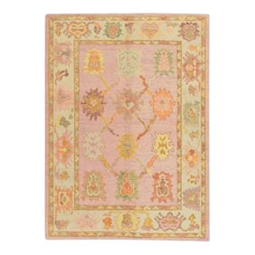 Modern Turkish Oushak Rug 5' x 6'8"
