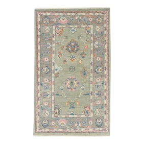 Modern Turkish Oushak Rug 2'11" x 4'11"