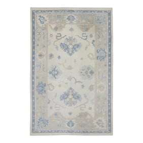 Modern Turkish Oushak Rug 6' x 8'9"
