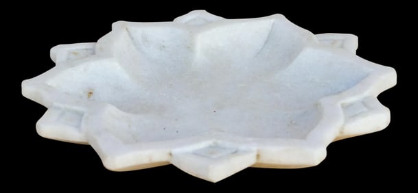 Kalinda Open Lotus Marble Plate