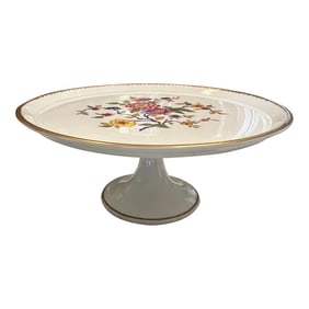 Vintage Porcelain Cake Stand, Made in France