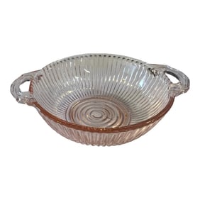 1930s Pink Anchor Hocking Queen Mary Small Bowl