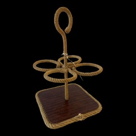Adrien Audoux & Frida Minet, 1960s Rope Bottle Holder