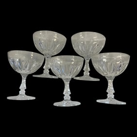 1980s Italian Champagne Coupe Glasses- Set of 6