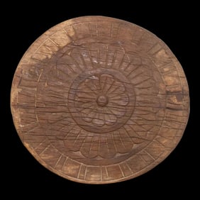 Antique Floral Carved Plate