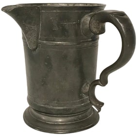 Early 18th Century Georgian Pewter Measure From the Hope Inn, by Edward J Wilderness Row
