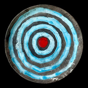 Late 20th Century Vintage Boho Signed Studio Pottery Charger