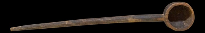 19th Century Tribal Wooden Ghee Spoon