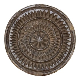 Vintage Floral Carved Plate