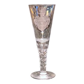 18th C Baroque Style German G. Von Gundlach Armorial Beer /Goblet/Kelchglas