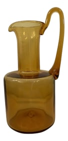 1960s Blenko Amber Optic Pitcher