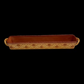 Vintage Ceramic Cracker Server Boat by Fitz and Floyd