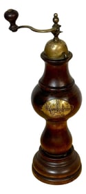 Stafanc Ugolini Firenze, 1784* Fruitwood & Brass Pepper Mill