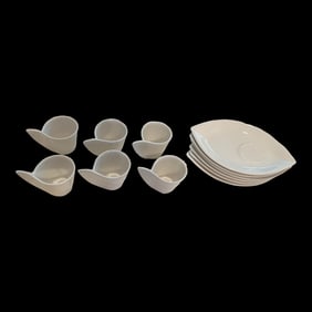 Modern Plate & Cup Set by Villeroy & Boch - 12 Pieces