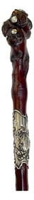 American Aesthetic/Japonisme Sterling Mounted Root Cane Attributed to Gorham