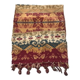 Red and Yellow Long Throw or Table Runner