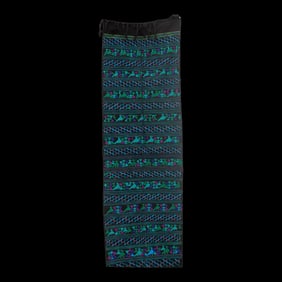 Vintage Mayan Azul Huipil Runner