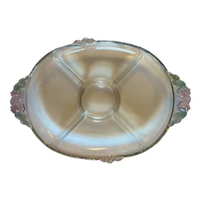 Vintage Crystal Oval 5 Part Relish Tray by Mikasa