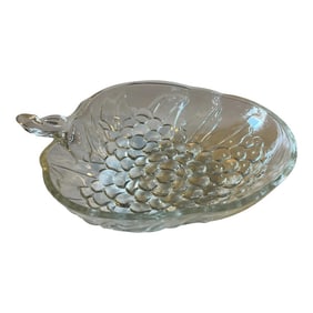 Vintage Clear Glass Fruit Bowl Bundle of Grape