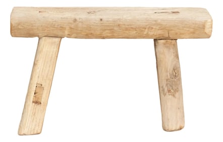 Small Milking Stool W/ Organic Patina