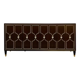 Modern Regency Style Carved Walnut Server / Credenza / Sideboard by Lexington