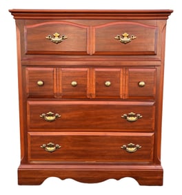Florida Furniture Pecan 4-Drawer Tall Chest of Drawers